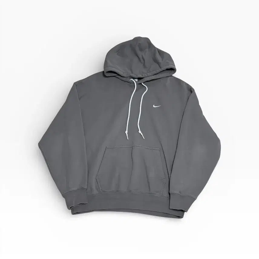 [BUNJANG] Nike Swoosh Hoodie Charcoal Gray XL / 나이키 스우시 후드티 차콜 그레이 XL