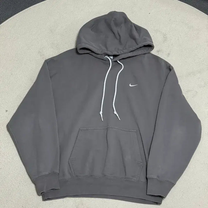 [BUNJANG] Nike Swoosh Hoodie Charcoal Gray XL / 나이키 스우시 후드티 차콜 그레이 XL