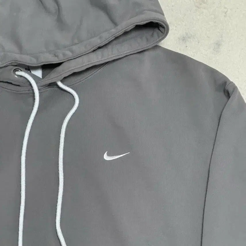 [BUNJANG] Nike Swoosh Hoodie Charcoal Gray XL / 나이키 스우시 후드티 차콜 그레이 XL