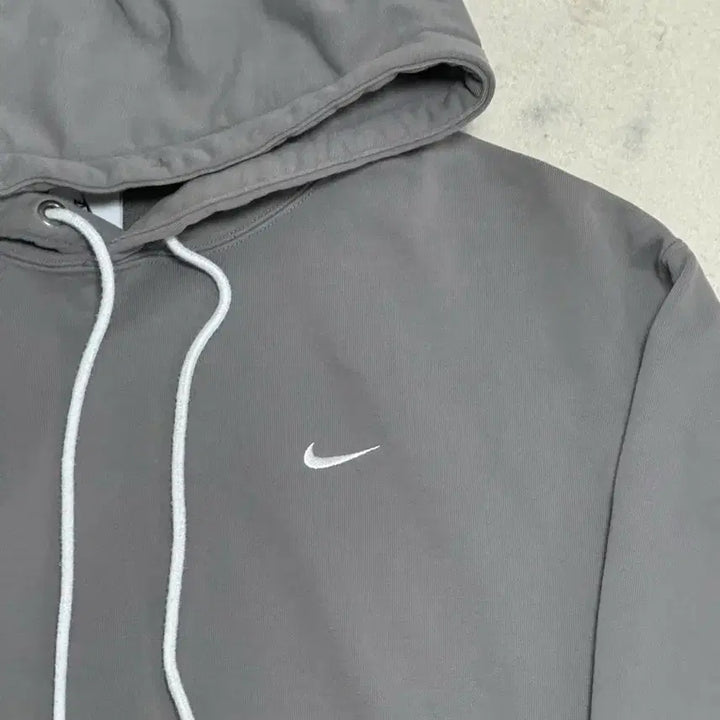 [BUNJANG] Nike Swoosh Hoodie Charcoal Gray XL / 나이키 스우시 후드티 차콜 그레이 XL