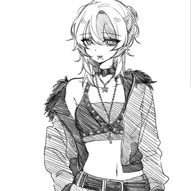 [BUNJANG] Black and White Sketch Commission / 빠른마감 흑백 낙서 커미션