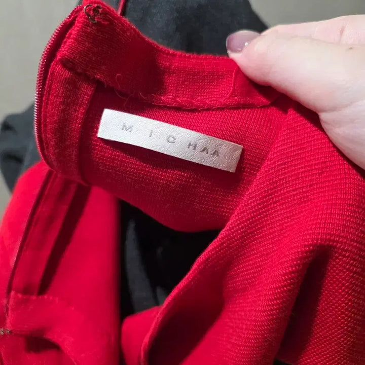 [BUNJANG] Mise-en-scene Knit Dress / 미샤 배색 니트 원피스 / 44~55반 추천