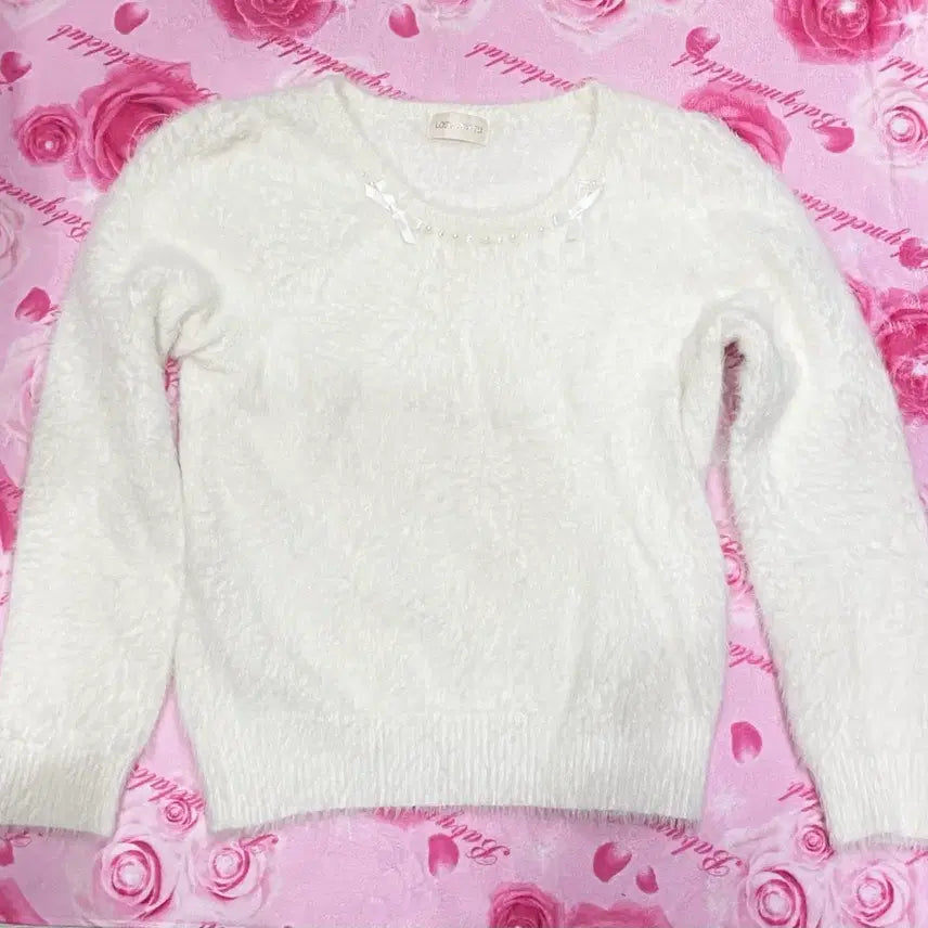 [BUNJANG] Lodispotto Angora Knit Sweater / lodispotto 로디스포토 앙고라 니트 화이트 히메갸루니트