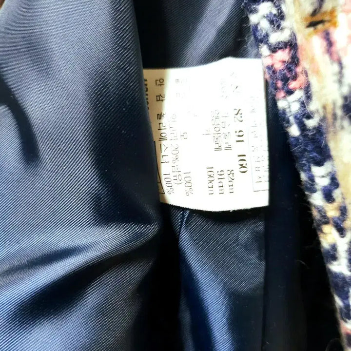 [BUNJANG] Hazzys Angora Check Coat / 헤지스 앙고라 체크 울100% 앙고라코트+벨트포함