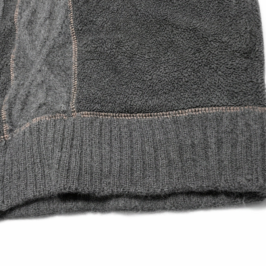 [BUNJANG] Vintage Cable Knit Pattern Vest / JPN 00s 일본 빈티지 울 케이블 니트 패턴 조끼 플리스 베스트