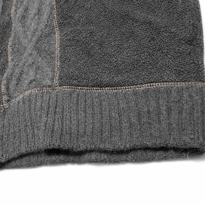 [BUNJANG] Vintage Cable Knit Pattern Vest / JPN 00s 일본 빈티지 울 케이블 니트 패턴 조끼 플리스 베스트