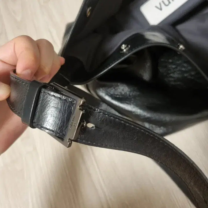 [BUNJANG] Vunque Perfect Button Up Soft Hobo Large Shoulder Bag / 분크 퍼펙 버튼업 소프트 호보 라지