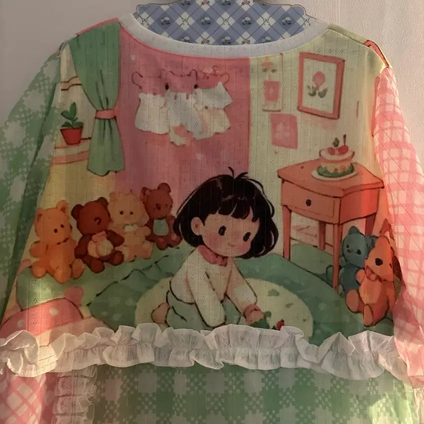 [BUNJANG] Vintage Macaron Short Sleeve T-shirt / 귀여운 마카롱 반팔티 빈티지