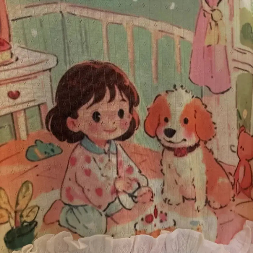 [BUNJANG] Vintage Macaron Short Sleeve T-shirt / 귀여운 마카롱 반팔티 빈티지