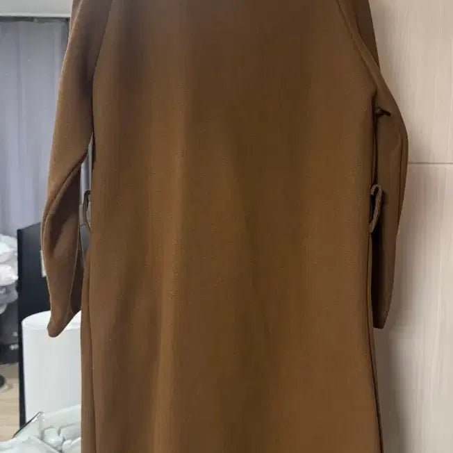 [BUNJANG] Brown Long Coat Outerwear Jacket / 브라운 롱 코트 아우터 자켓