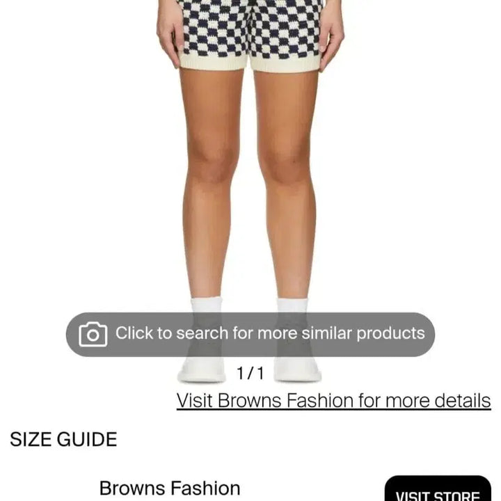 [BUNJANG] SHRIMPS Checkerboard Knit Shorts / 한섬쉬림프 SHRIMPS 체커보드 니트 쇼츠[호칭8]