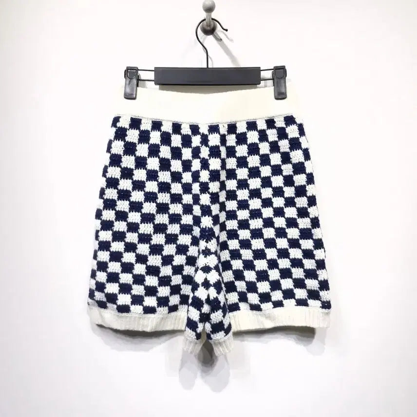 [BUNJANG] SHRIMPS Checkerboard Knit Shorts / 한섬쉬림프 SHRIMPS 체커보드 니트 쇼츠[호칭8]