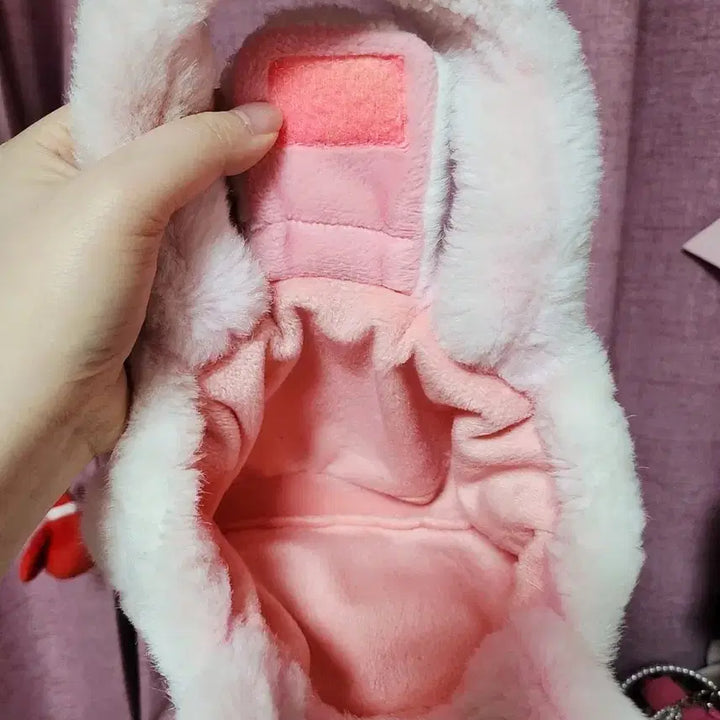 [BUNJANG] Hello Kitty Pink Fur Mini Tote Bag / (단종/희귀템)고전키티 헬로키티 핑크 퍼 미니 토트백 가방