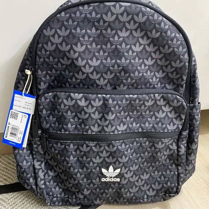 [BUNJANG] Adidas Monogram Backpack IU0009 Black / 아디다스 모노그램 백팩 IU0009 블랙 새상품
