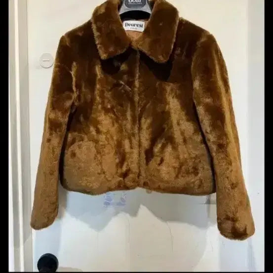 [BUNJANG] Dearest Maybebaby Brown Fur Jacket / dearest 디어리스트 maybebaby 브라운 퍼자켓