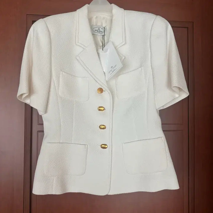 [BUNJANG] Song Studio Short Sleeved Tweed / 쏭스튜디오 short sleeved tweed 화이트