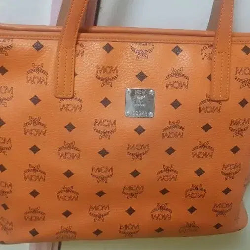 [BUNJANG] MCM Orange Logo Tote Bag / 가격내림 MCM 오렌지 로고 가방