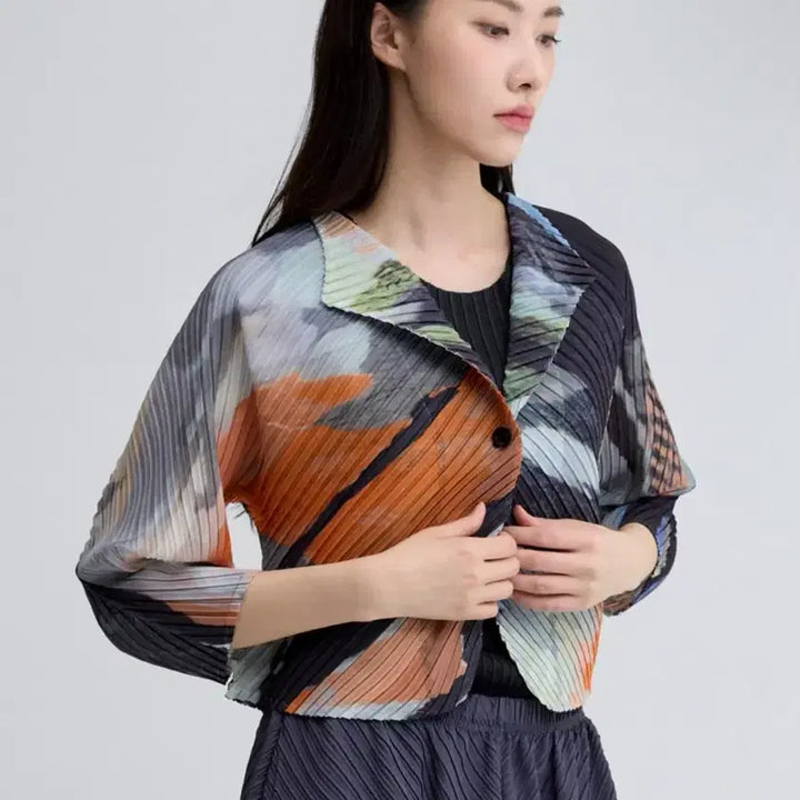 [BUNJANG] Pleats Please Pleats Me Gray Cardigan / (미착용)플리츠미 가디건