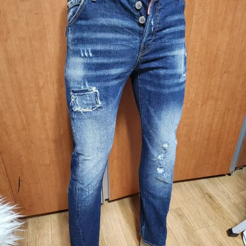 [BUNJANG] DSQUARED2 Distressed Denim Jeans (Size 46) / DSQUARED2디스퀘어드2데미지디스스판청바지46입니다만 약30에서31정
