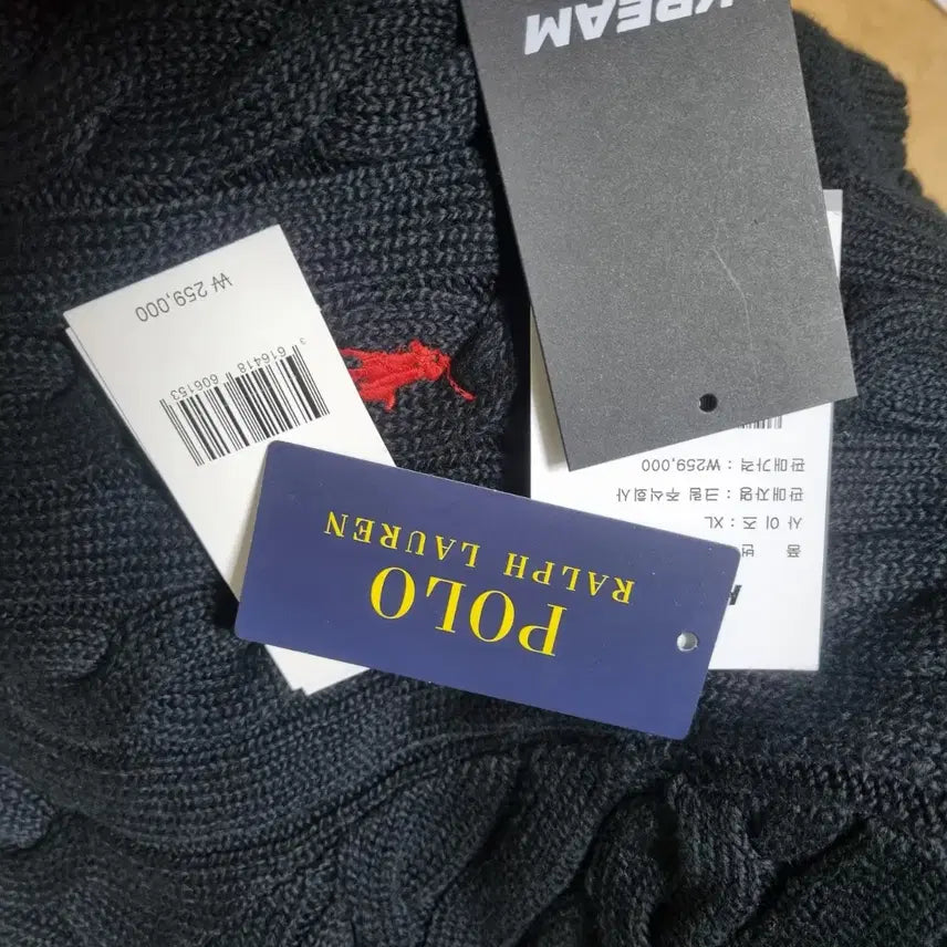 [BUNJANG] Polo Ralph Lauren Black Cable Knit Sweater / xl)폴로 랄프로렌 블랙 꽈배기 니트