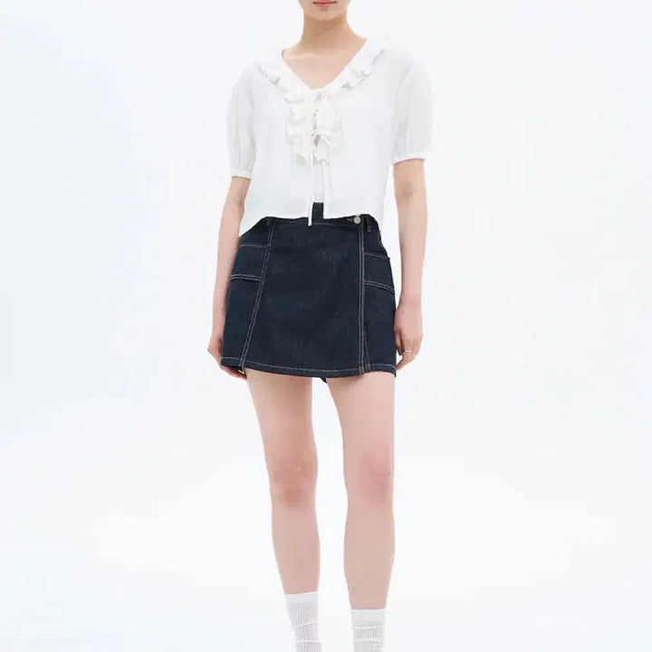 [BUNJANG] 8seconds Denim Skirt Pants / *새상품* 49900/ 에잇세컨즈 데님치마바지