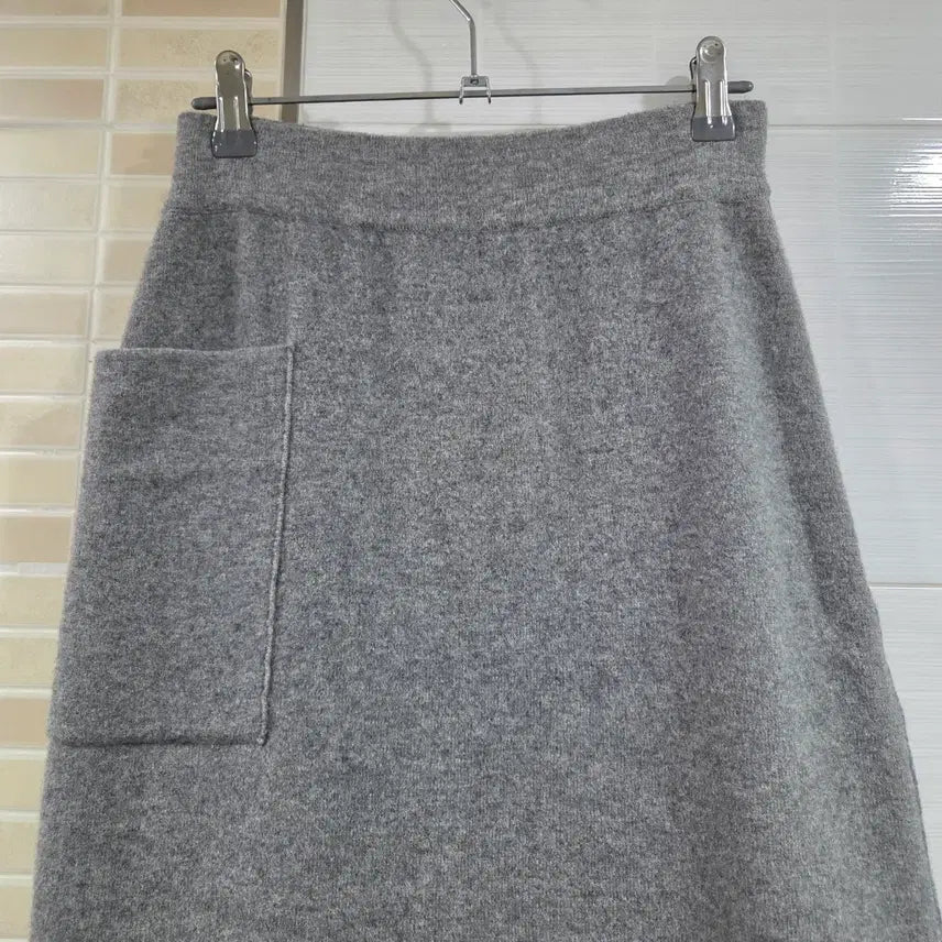 [BUNJANG] System Gray Knit Skirt / (한섬)시스템SYSTEM 회색 니트 스커트