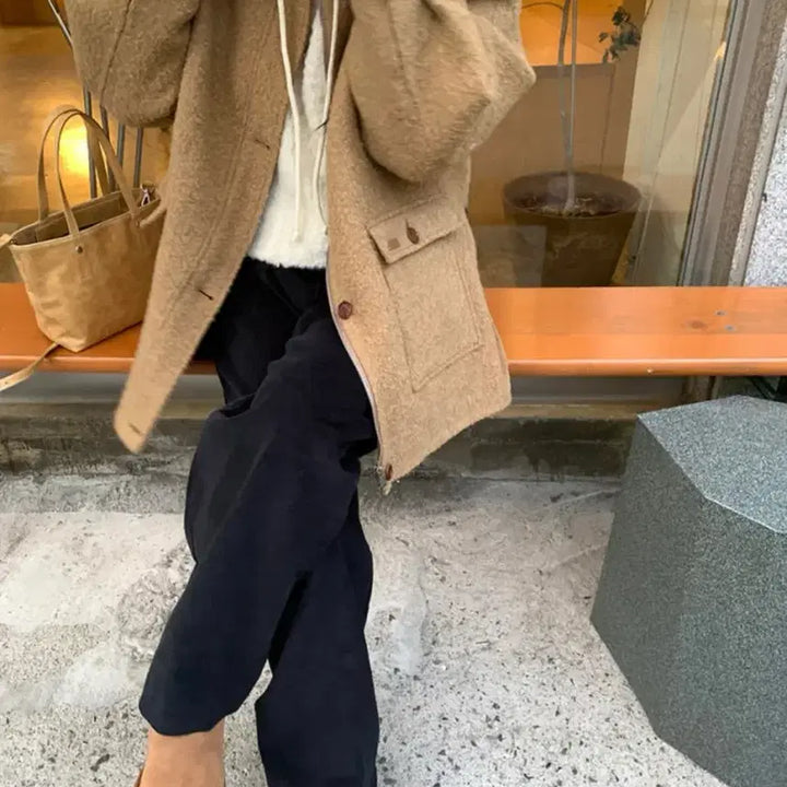 [BUNJANG] M&amp;L Golden Pants Ivory / 므앤 리틀 골덴 팬츠 M 아이보리