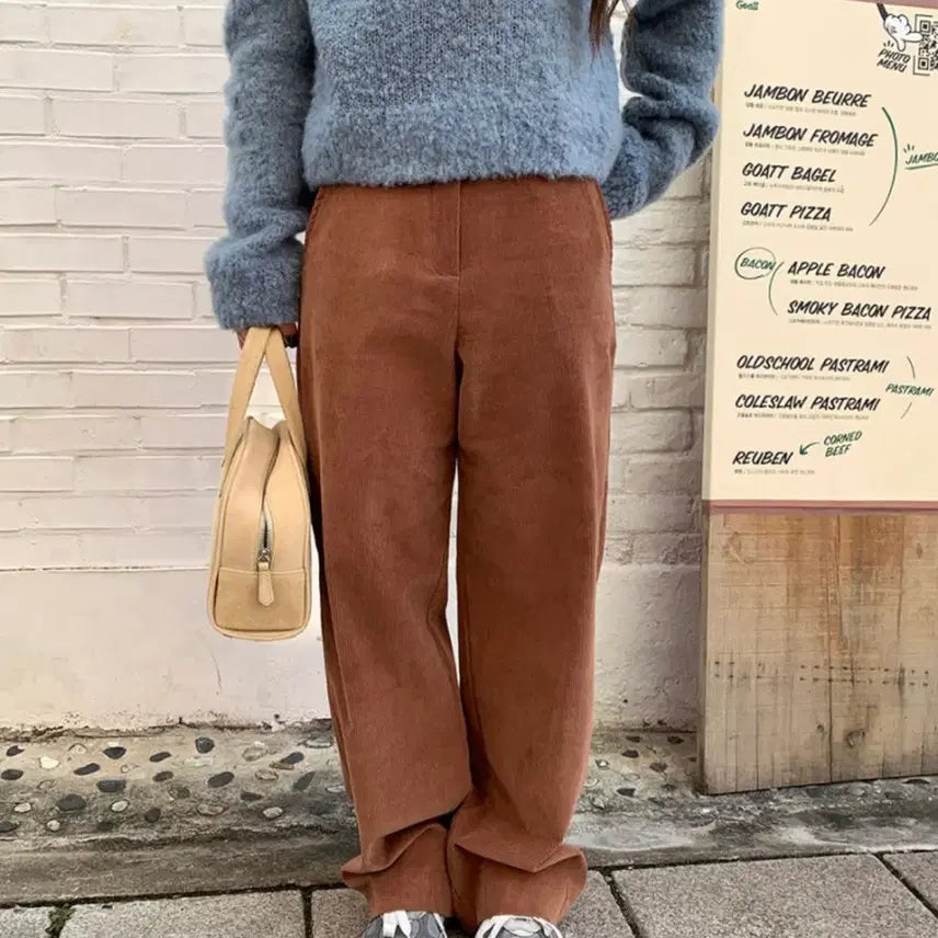 [BUNJANG] M&amp;L Golden Pants Ivory / 므앤 리틀 골덴 팬츠 M 아이보리