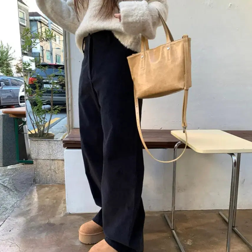 [BUNJANG] M&amp;L Golden Pants Ivory / 므앤 리틀 골덴 팬츠 M 아이보리