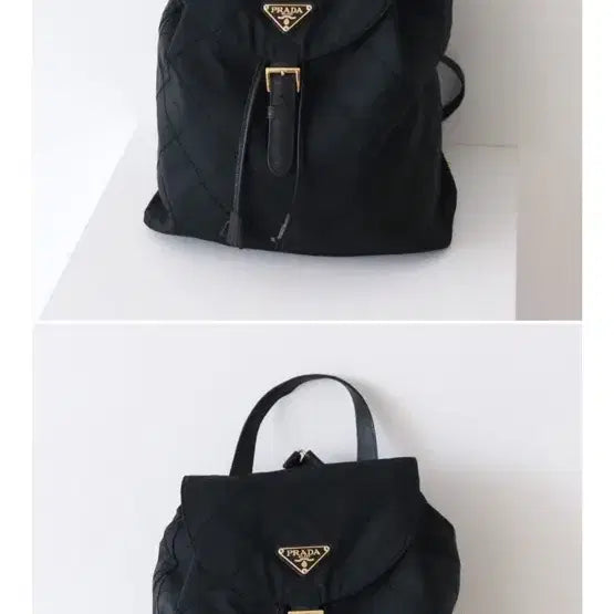 [BUNJANG] Prada Quilted Backpack (Navy) / 프라다 퀄팅 백팩(네이비)