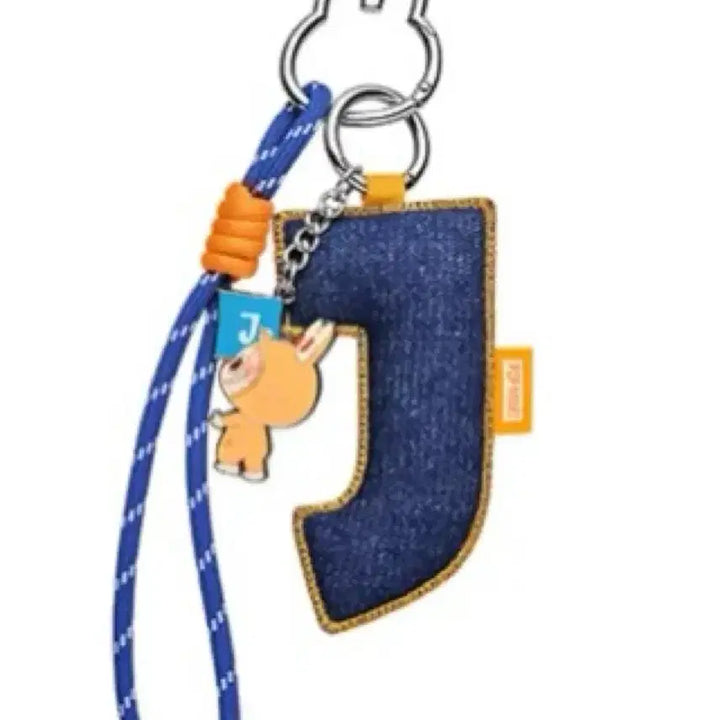 [BUNJANG] Popmart Labubu Password Series Initial Keyring J / 팝마트 라부부 비밀번호 시리즈 이니셜 키링 J