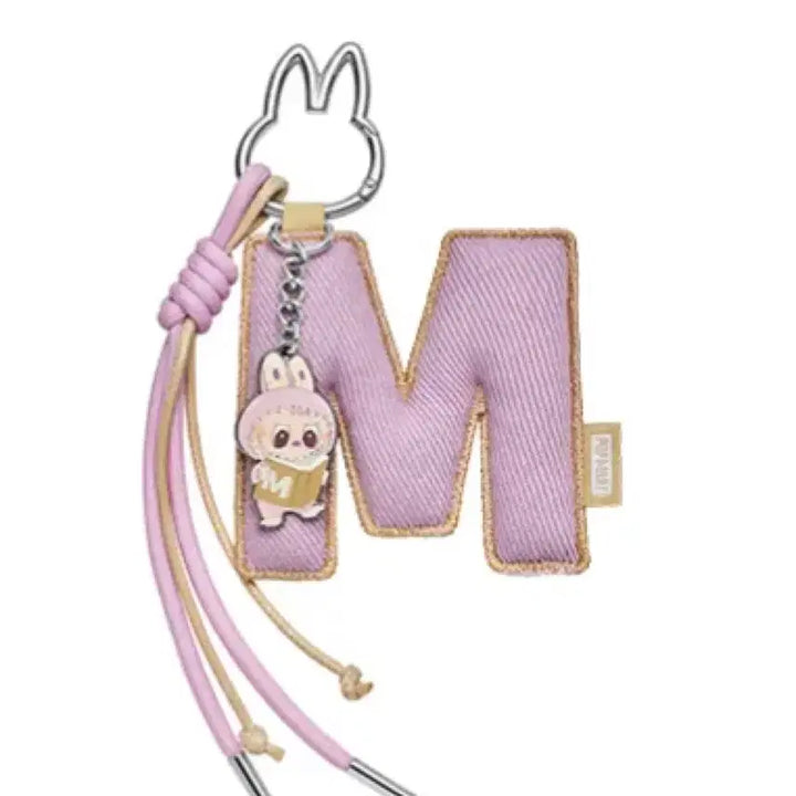 [BUNJANG] Popmart Labubu Password Series Initial Keyring M / 팝마트 라부부 비밀번호 시리즈 이니셜 키링 M