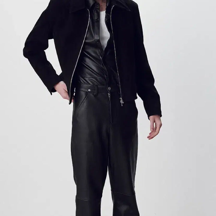 [BUNJANG] WayV Tony Suede Jacket XL / 토니웩 스웨이드 자켓 블랙 XL