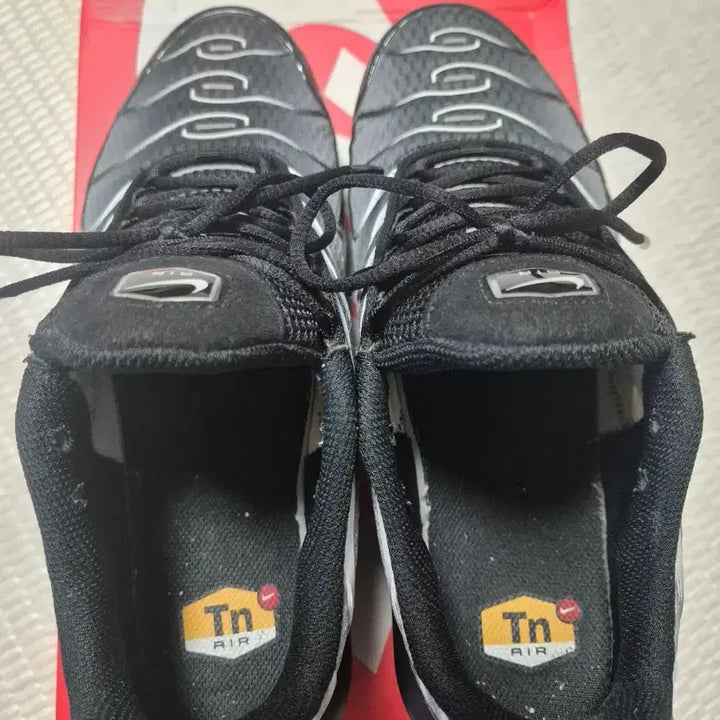 [BUNJANG] Nike Air Max Plus Black Metallic Silver Sneakers / 나이키 에어맥스 플러스 블랙 메탈릭 실버(DM0032-003)