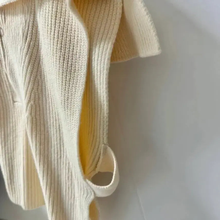 [BUNJANG] Ivory Knit Vest - Free Size / 니트 조끼 아이보리 free