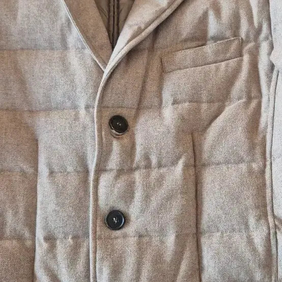 [BUNJANG] Erno Beige Wool Padded Jumper 50 / 에르노 베이지 울 패딩 점퍼 50