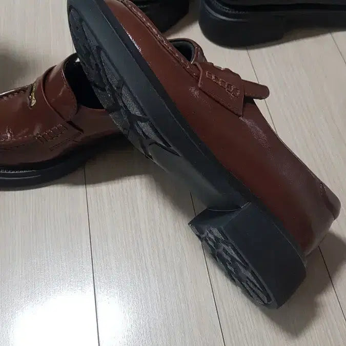 [BUNJANG] Brown Leather Loafers 225 New / 브라운 가죽로퍼 225 새제품