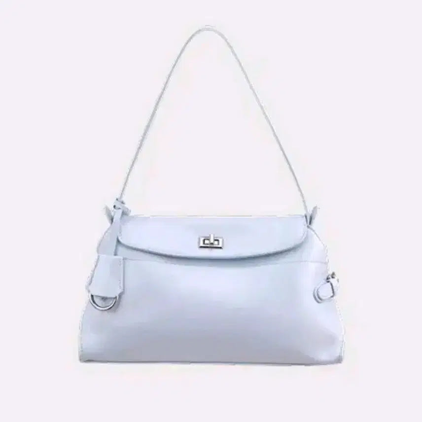 [BUNJANG] Glossy Pastel Ice Blue Buckle Shoulder Bag / [새상품/*빠른발송*] 글로시 파스텔 아이스 블루 광택 버클 숄더백
