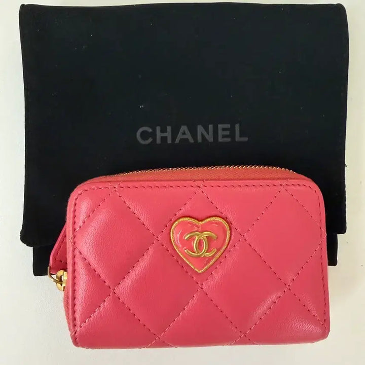 [BUNJANG] Card Wallet / 샤넬 하트 지퍼돌이 카드지갑