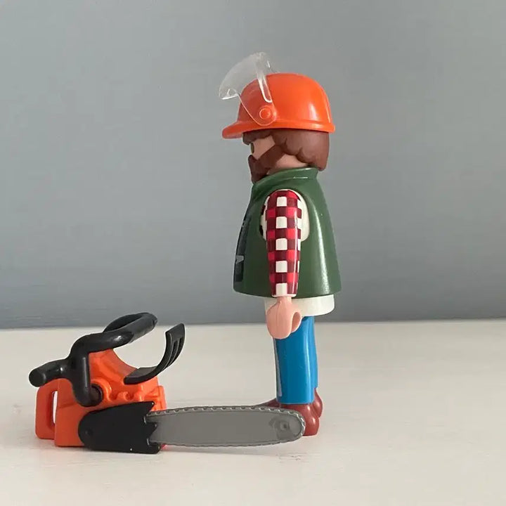 [BUNJANG] Playmobil Lumberjack Figure / 중고 플레이모빌 벌목공
