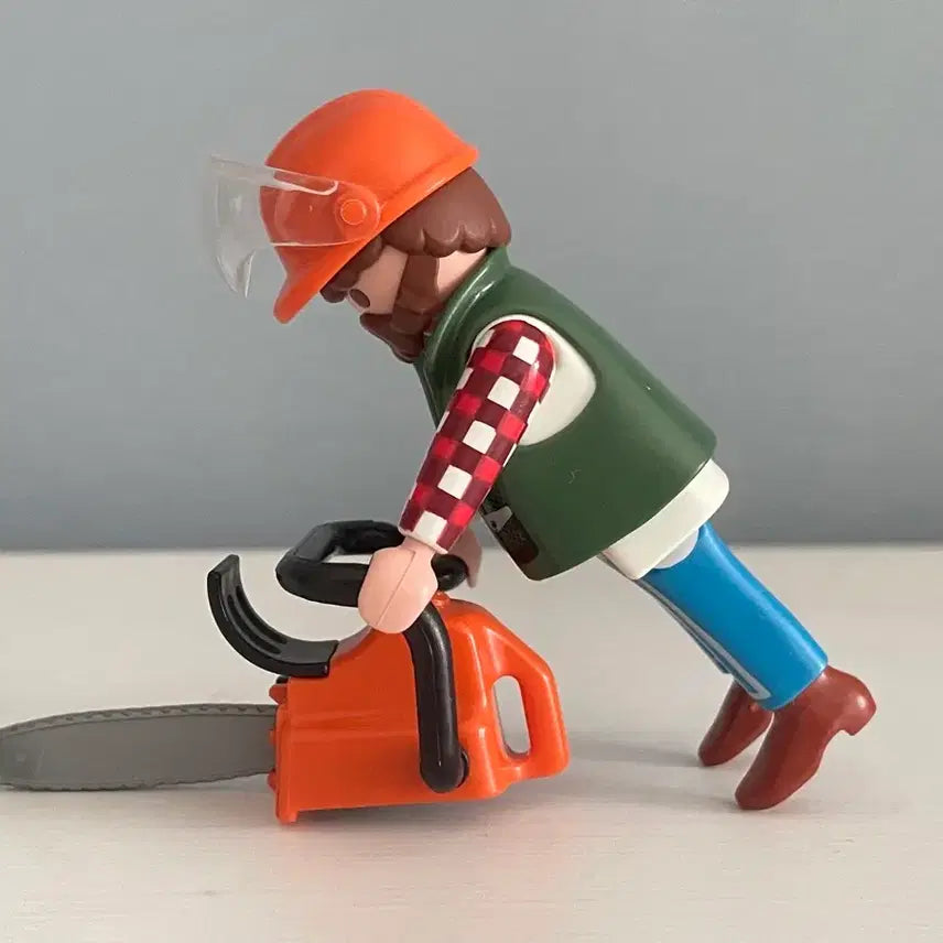[BUNJANG] Playmobil Lumberjack Figure / 중고 플레이모빌 벌목공