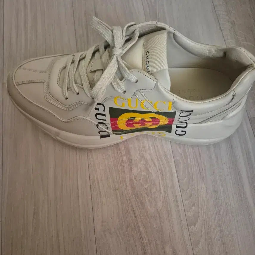 [BUNJANG] Sneakers Ivory Shoes / 남성구찌 스니커즈 아이보리 운동화