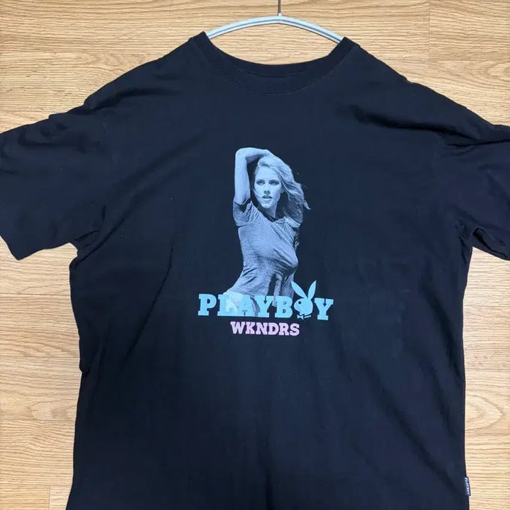 [BUNJANG] We Canders Playboy Short Sleeve T-Shirt Black M / 위캔더스 플레이보이 반팔 블랙 M