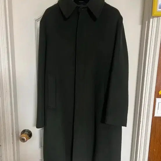 [BUNJANG] Hatching Room Balmacaan Coat Dark Green (Size 3) / 해칭룸 발마칸 코트 다크그린 (3)