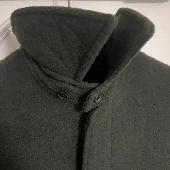 [BUNJANG] Hatching Room Balmacaan Coat Dark Green (Size 3) / 해칭룸 발마칸 코트 다크그린 (3)