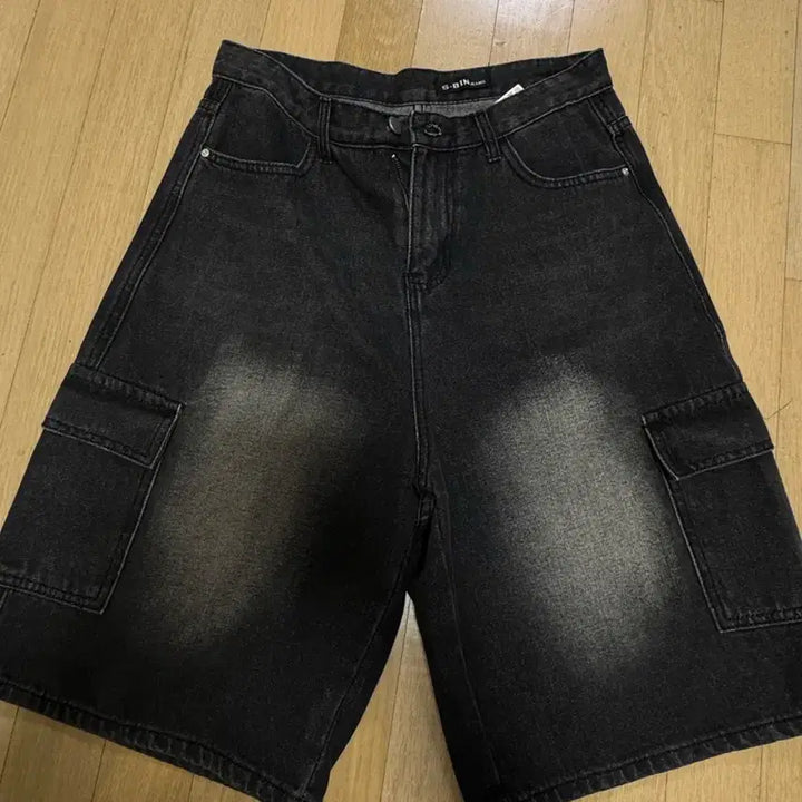 [BUNJANG] Cargo Denim Shorts / 카고 5부 데님 청 반바지