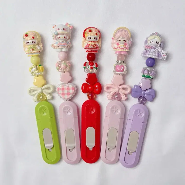 [BUNJANG] Hello Kitty Utility Knife / 헬로키티 택배칼 칼꾸 키티칼 공주키티 펜꾸 볼꾸 문구템