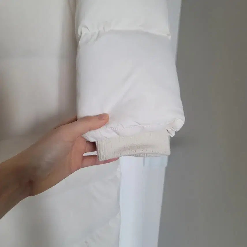 [BUNJANG] Olive Des Olive Fox Fur Hooded Long Down Jacket / 올리브데올리브 폭스퍼 후드 롱패딩 아이보리