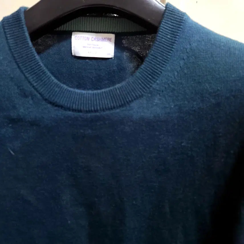 [BUNJANG] And Z Peacock Green Crewneck Knit Sweater / 지오지아 And Z/앤드지 머신 워셔블 피콕 그린 크루넥 니트/100