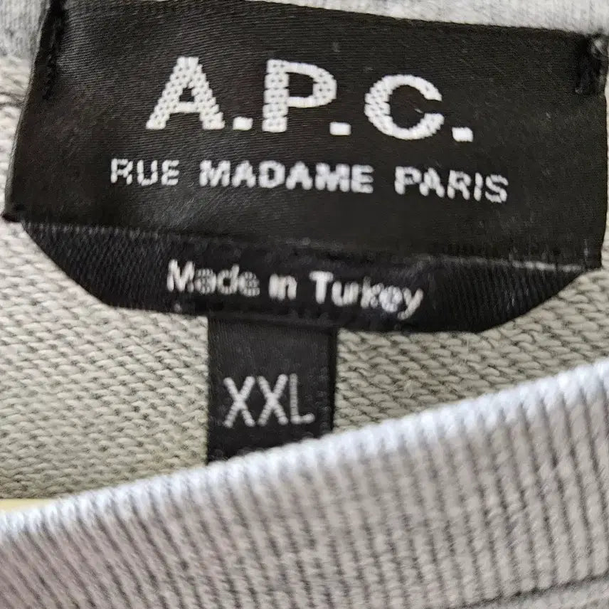 [BUNJANG] A.P.C. V.P.C. Logo Gray Sweatshirt / A.P.C. V.P.C. 로고 맨투맨 회색